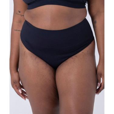 Imagem de Calcinha fio dental sem costura, cintura alta e plus size