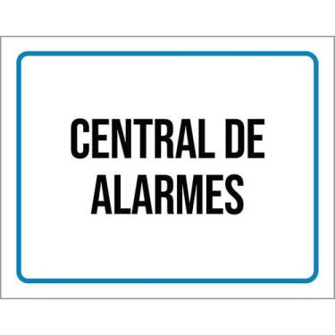 Imagem de Kit 3 Placas Ambiente Sinalização Setor Central De Alarmes - Sinalizo