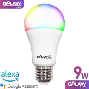Imagem de Lâmpada Inteligente Galaxy Led Wi-Fi RGB E27 9W - Smart Compatível com