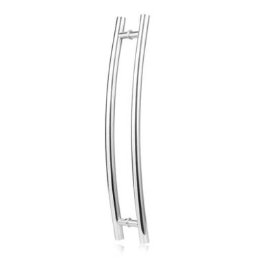 Imagem de Puxador para Porta Tubular Curvo C 60 cm Polido - Concept Home