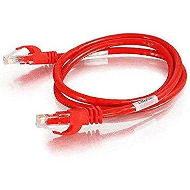 Imagem de Cabo crossover C2G 27865 Cat6 - Cabo de rede crossover sem blindagem, vermelho (25 pés, 7,62 metros)