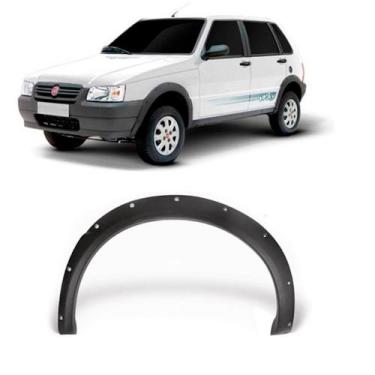 Imagem de Moldura Paralama Dianteiro Uno Way 2004 a 2012 preta Esq - Blawer