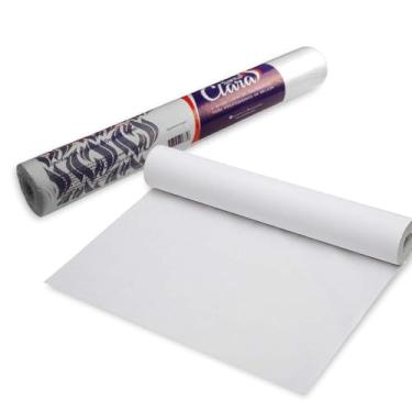 Imagem de Papel Lençol Descartável Branco Rolo 50cm X 50m Para Macas