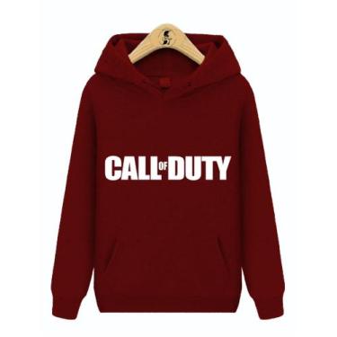 Imagem de Blusa de Moletom Canguru Call of Duty Gamer - Wess Story, Bordô, GG