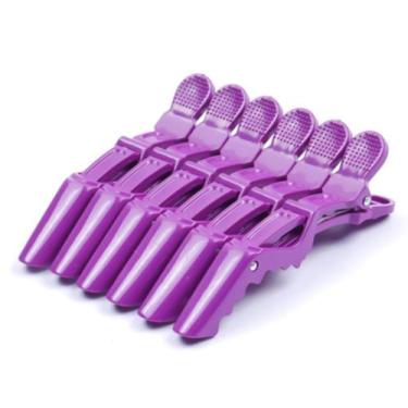 Imagem de 12 Unidades Presilha Prendedor De Cabelo Clips Tipo Bico De Pato Jacar