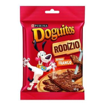 Imagem de Petisco Doguitos Rodízio para Cães Sabor Frango - 65g - 1 unidade - Pu