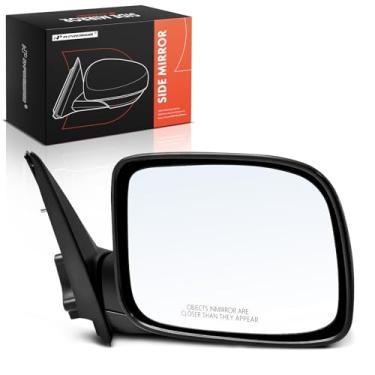 Imagem de A-Premium Espelho retrovisor elétrico do lado do passageiro - compatível com Chevrolet Colorado 2009-2012 e GMC Canyon 2009-2012 - Espelho retrovisor externo preto dobrável manual não aquecido -