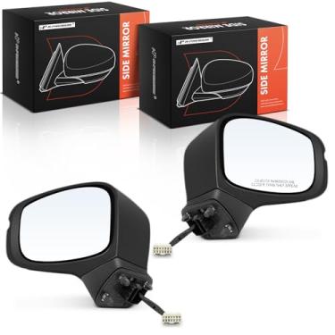 Imagem de A-Premium Par (2) espelhos retrovisores elétricos do lado do motorista e do passageiro - compatível com Honda Odyssey 2018-2023 - Espelho retrovisor externo preto dobrável manual aquecido com seta -