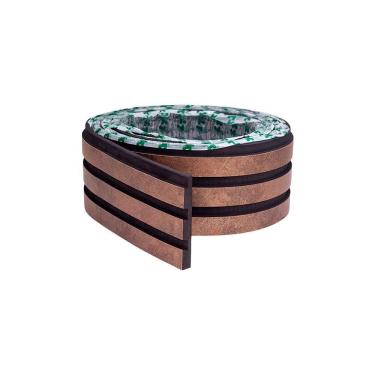 Imagem de Painel Ripado Laminado De Eva Autocolante 10cm Rpdol Linha Urban Corten 10 Metros