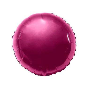 Imagem de Balão de Festa Metalizado 20" 50cm - Redondo Burgundy - 1 unidade - Ri