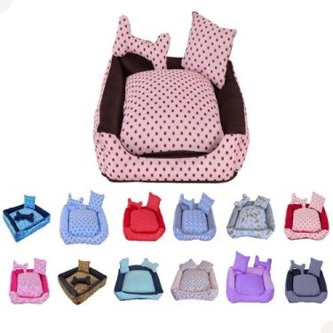 Imagem de Kit Cama Caminha Pet Para Cachorro Lavável  Tamanho GG - Confortpet, L