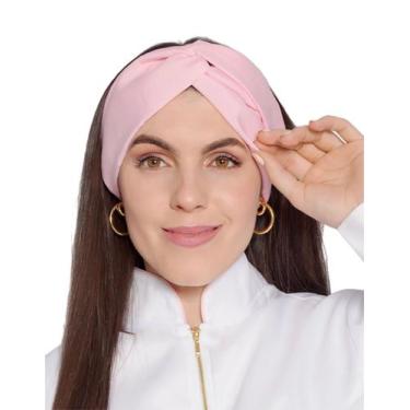Imagem de Touca Turbante Feminina Eva Rosa Claro - Gardenia Jalecos