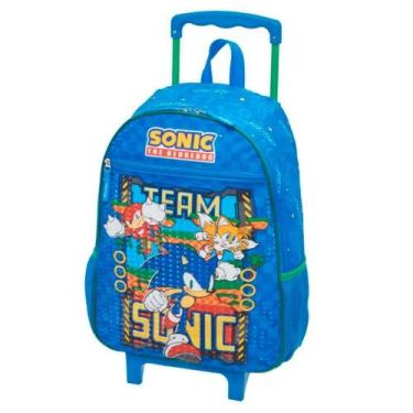 Imagem de Mochila De Rodinhas Escolar Sonic Squad Team ul - Pacific