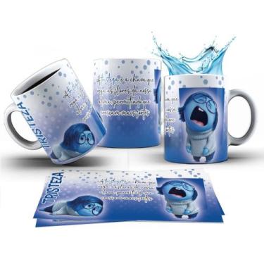 Imagem de Caneca 325ml Divertidamente 2 Mood do Dia Ansiedade Tristeza - LARANJA