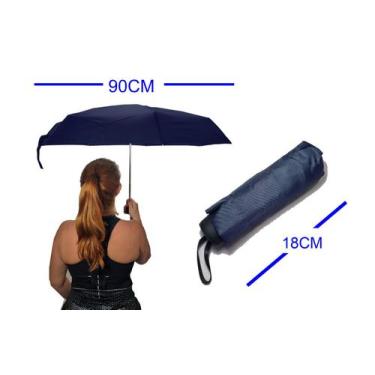 Imagem de Mini Guarda Chuva Bolsa Super Resistente Princess Umbrella, Azul escur