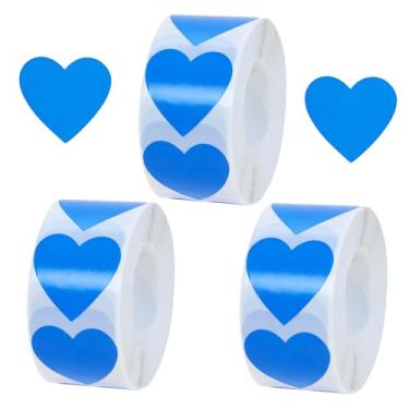 Imagem de Tupalizy Etiquetas de pacote de adesivos de coração de 2,5 cm para dia dos namorados, Natal, casamento, dia das mães, caixa de presente, sacos de decoração, envelopes de cartas, cartão de selagem,