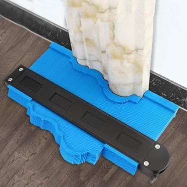 Imagem de Régua De Medição Contorno Duplicador De Perfil, Gabarito Copiador De Cantos Irregulares e Perfil De Calibre Ferramenta