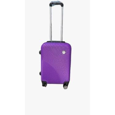 Imagem de Mala de Viagem Bordo Pequena P Avião ANAC Tamanho 55x35x25 Cadeado c/ 