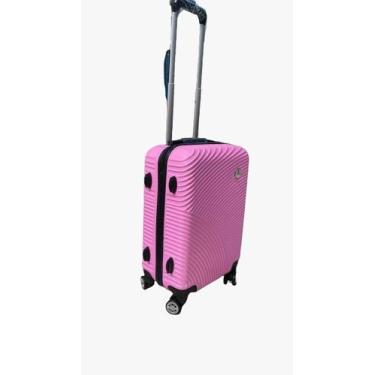 Imagem de Mala de Viagem Bordo Pequena P Avião ANAC Tamanho 55x35x25 Cadeado c/ 