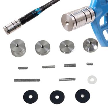 Imagem de SPG Pesos Estabilizadores De Arco De Arco E Flecha - Kit De Pesos Estabilizadores De Arco E Flecha Destacáveis Kit De Contrapeso Universal De Rosca 5/16 Para Arco Composto Barra De Equilíbrio De Arc