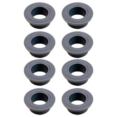 Imagem de Pacote com 8 WD12X26146 WD12X10435 AP6989036 Roda de rolo de prateleira inferior compatível com suporte de rack de lava-louças GE e kit de substituição para WD28X27241 WD12X10438 WD12X10439 WD12X10446