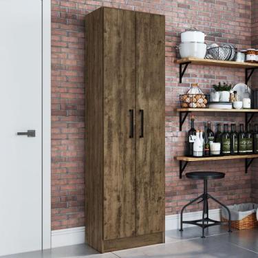 Imagem de Armário Multiuso Milano 2 Portas 5 Prateleiras Itauba - Irm Móveis, Mo