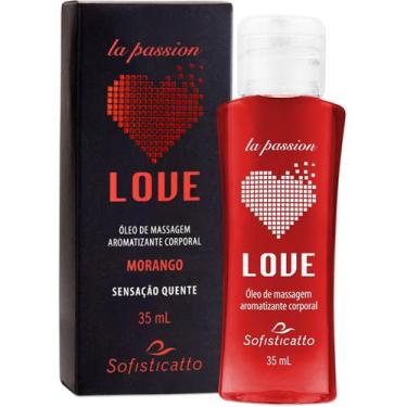 Imagem de Óleo de Massagem Corporal Beijável Sensação Quente Morango - Sofistica