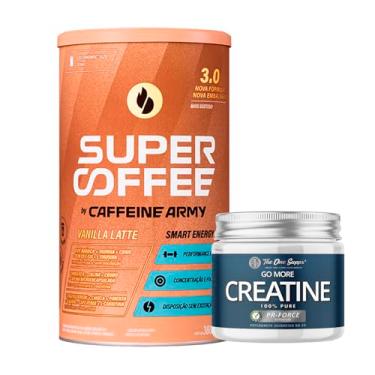 Imagem de Kit SuperCoffee - 380g - Caffeine Army + Creatine 150g The One Supps (380, vanilla)
