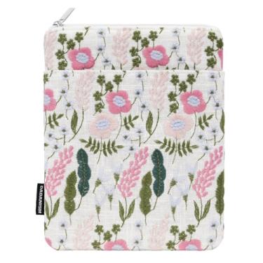 Imagem de Dadanism Capa protetora Daisy acolchoada para E-Reader de 15 a 17,8 cm, capa protetora para Kindle Paperwhite, Oasis, Kobo, Lavanda