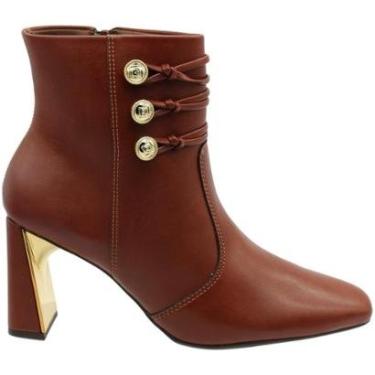 Imagem de Bota Cano Curto Ramarim Bico Fino Feminina-Feminino