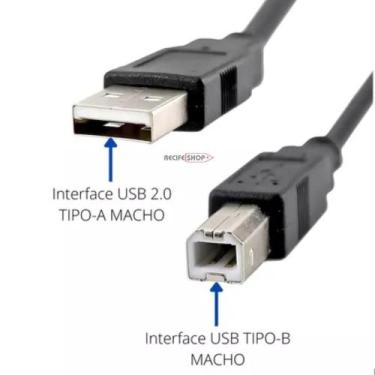 Imagem de Cabo USB Impressora 1,5m Tipo A x B Alta Velocidade - Inova