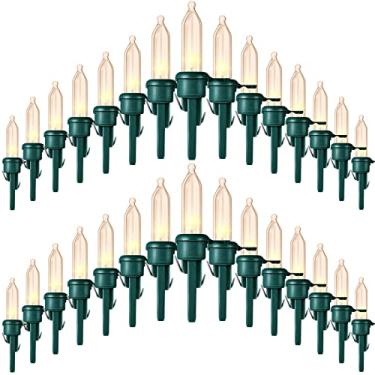 Imagem de Lâmpada de substituição de LED de Natal grande angular Lâmpada de Natal LED Lâmpada de Natal externa Lâmpada de substituição Mini Lâmpada de LED para Jardim Festa de árvore de Natal (240, Branco quente)