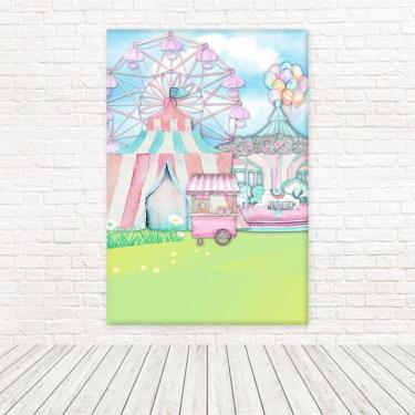 Imagem de Painel Retangular Tecido 3D Parque 1,50 X 2,20 Frt-5291