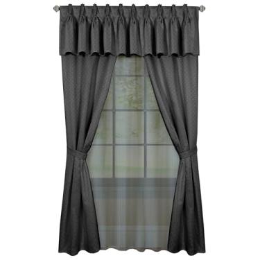 Imagem de Achim Home Furnishings Janela Fairfield em um saco, 138 cm, azul gelo, carvão (CL6P84CC06)