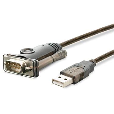 Imagem de Adaptador USB para série compatível com Windows, Mac, Linux (RS-232DB9 conector fêmea, Prolific PL2303HX Rev. D Chipset)