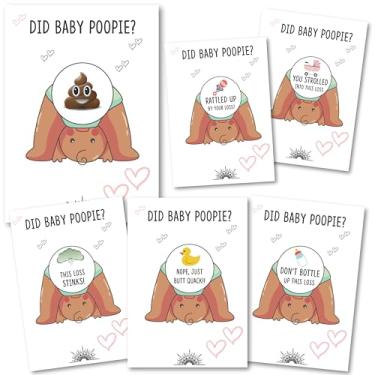 Imagem de 30 Cotier Baby Shower Scratch Off Game – Edição para bebé castanho, cartões de rifa de bilhetes de loteria Emoji – Género neutro, sorteios de fraldas, quebra-gelos e prémios de porta