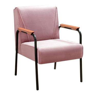 Imagem de Conjunto Com 2 Poltronas E Namoradeira Decorativa Jade Sala De Estar Rose