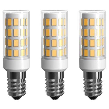 Imagem de LUHMQ Lâmpadas Led E14, Pacote Com 3, Base De Parafuso Europeia Para Janela Elétrica, Lâmpada Vela, Geladeira, Exaustor Fogão, Forno, 3,5 W Equivalente A 35 W, Incandescente, 350 Lm, Ac120 V (Branco
