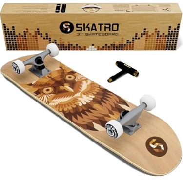 Imagem de Skatro - Skate Pro Skate completo de 78,7 cm. Idades da prancha de skate: adultos, meninos, meninas, iniciantes e crianças