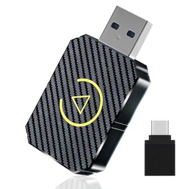 Imagem de elytronic Adaptador Carplay Sem Fio Para Iphone, Converte Com De Fábrica Fio, Mini Pendrive, Plug & Play Carros 2016 E Ios 12+/Android 11+