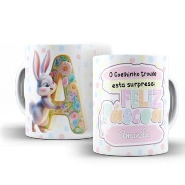 Imagem de Caneca branca ALFABETO PÁSCOA (A)