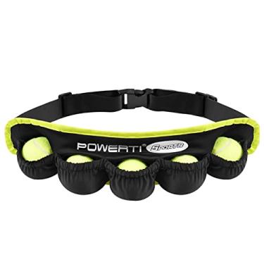 Imagem de Chusui Faixa de bola de tênis para 5 bolas de tênis bolsa de cintura pochete para corrida, ciclismo, caminhada, jogging