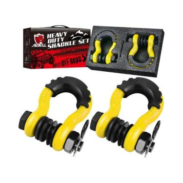 Imagem de Gancho De Reboque Para Caminhão De 19 Toneladas Com Manilha Em D De 3/