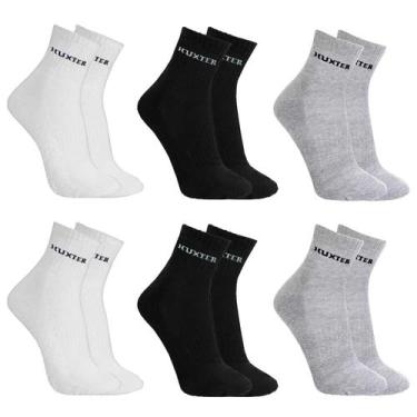 Imagem de Kit 6 Pares Meias Originais Huxter Cano Médio Algodão, Colors
