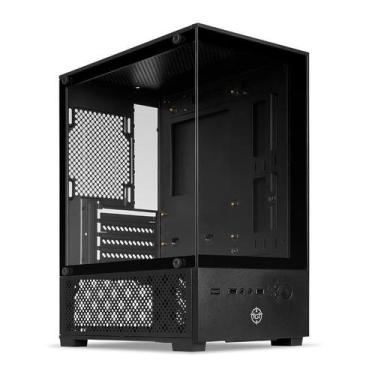 Imagem de Gabinete Gamer TGT Legion S/Fan S/Fonte MiniTower Lateral Vidro Preto 