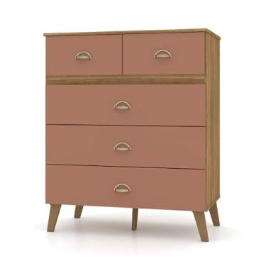 Imagem de Cômoda para Quarto 05 Gavetas Milão Nature/Camarim - Pallazio