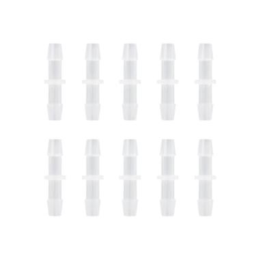 Imagem de COBETTER 10 peças de encaixe de farpa de mangueira de plástico PP de 1/10.2 cm, adaptador de junta de emenda farpada, conexões de união conectores de polipropileno farmacêutico