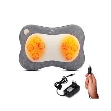 Imagem de Almofada Shiatsu Smart Pillow C Aquecimento Cinza
