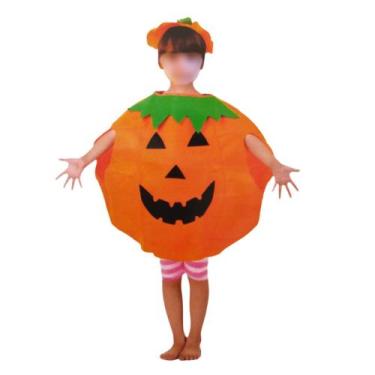 Imagem de Fantasia Abóbora Infantil Unissex Para Halloween Carnaval Aniversário 