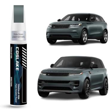 Imagem de COSLAKE Tinta de retoque de carro (Giola Green(2507/1EF/HIR)) para Landrover, kit de reparo de arranhões de pintura de carro, solução rápida e fácil de reparar, caneta removedor de arranhões 2 em 1